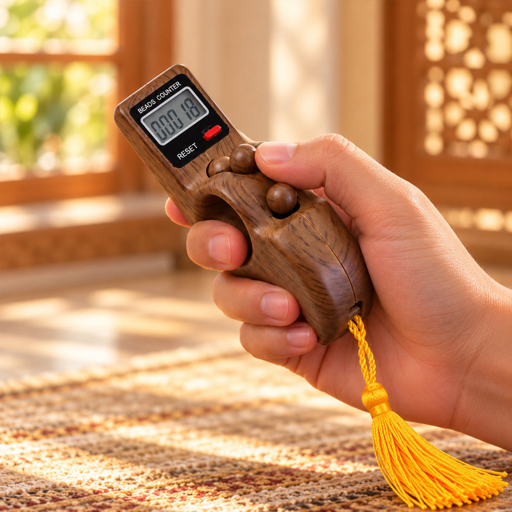 Digital Finger Tally Counter With Lcd Screen Reset And Tassel (1 Pc)
