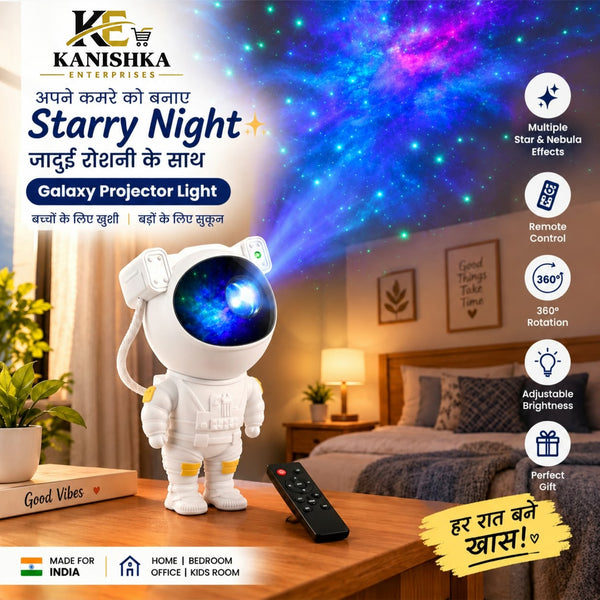 Astronaut Galaxy Projector – Magical Star Light 🚀✨