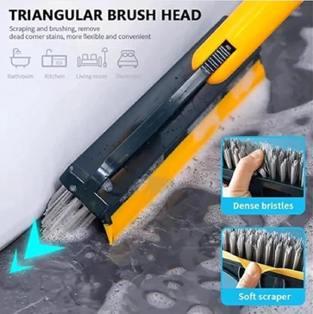 2 in 1 Floor Scrub Cleaning Brush Wiper – Scrubber and Wiper for Home (Pack of 2)