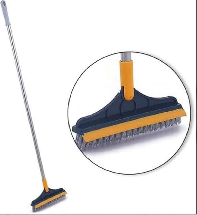 2 in 1 Floor Scrub Cleaning Brush Wiper – Scrubber and Wiper for Home (Pack of 2)