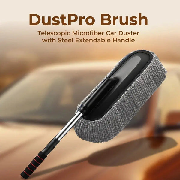 Microfiber Car Duster with Steel Extendable Handle – Car Cleaning Duster (Pack of 1)